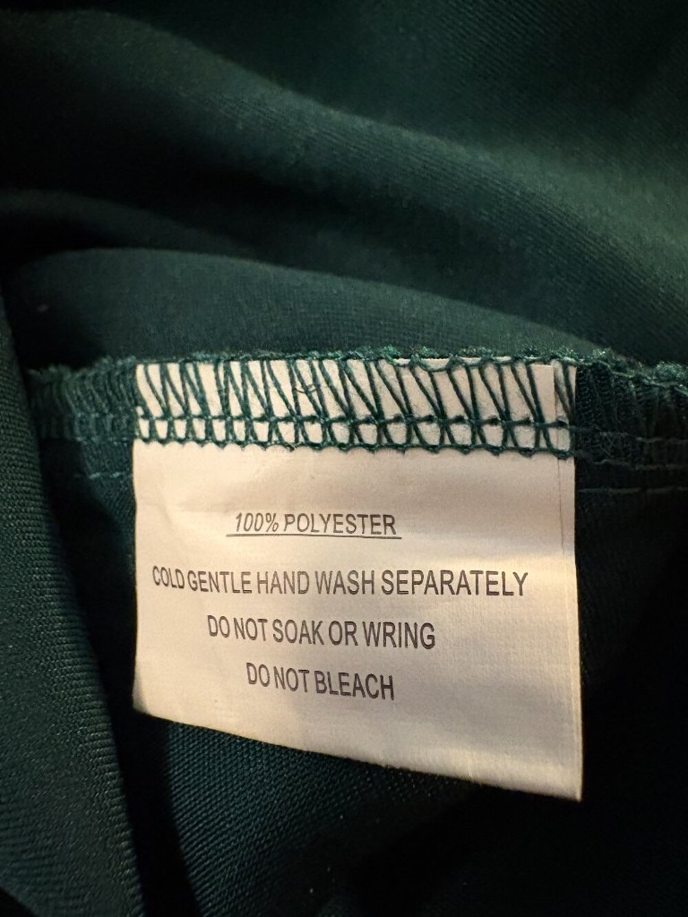 Polly Emerald Green Satin Mini Dress Ruffle Hem Long Sleeve Size 4 - Picture 2 of 5